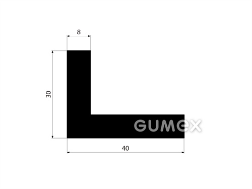 GUMOVÉ PROFILY TVARU "L" - EPDM